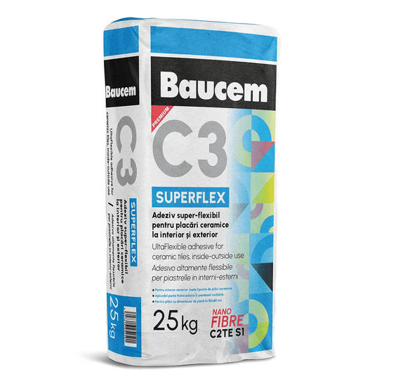 Adhesive for Tiles SuperFlex Baucem C3