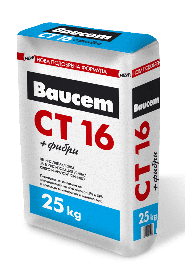 ADHESIVE PLASTER FOR THERMAL INSULATION BAUCEM CT16