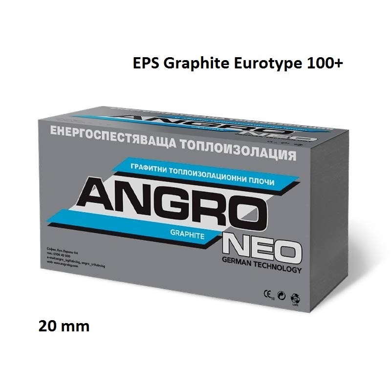 Expanded polystyrene NEO Graphite 100+ EPS 20 mm - Musala Trade